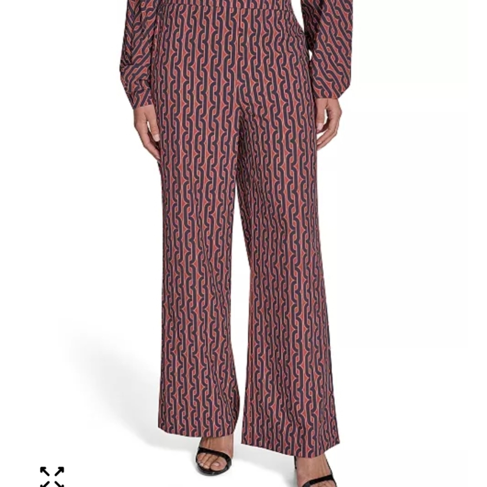 Halston Heritage Patterned Pants 70s Style